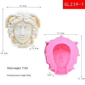 Three-dimensional Silicone Mold Making Aromatherapy Candle Mould Gypsum Desktop Decoration
