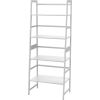Bookshelf, Ladder Shelf, 4 Tier Tall Bookcase, Modern Open Book Case for Bedroom, Living Room, Office (White)