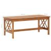 3 Piece Patio Lounge Set with Cushions Solid Acacia Wood