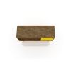 Manhattan Comfort Liberty 42.52" Mid-Century Modern TV Stand with 2 Shelves and 1 Door in Rustic Brown and Yellow