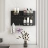 Metal Key Hooks with 3 Adjustable Baskets and 3 Hooks, Pegboards for wall Organizer