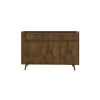 Manhattan Comfort Bradley 53.54 Buffet Stand with 4 Shelves in Rustic Brown
