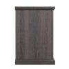 Manhattan Comfort Franklin 60" TV Stand with 2 Doors and Open Shelves in Heavy Brown