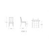 Manhattan Comfort Executor Silver and Walnut Faux Leather Dining Chairs (Set of Two)