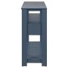 U_STYLE 62.2'' Modern Console Table Sofa Table for Living Room with 4 Drawers and 2 Shelves