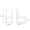 Manhattan Comfort Element Steel Velvet Dining Chair