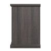 Manhattan Comfort Franklin 60" TV Stand with 2 Doors and Open Shelves in Heavy Brown