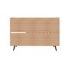 Manhattan Comfort Bradley 53.54 Buffet Stand with 4 Shelves in Rustic Brown