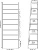 Bookshelf, Ladder Shelf, 4 Tier Tall Bookcase, Modern Open Book Case for Bedroom, Living Room, Office (White)