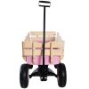 Outdoor&nbsp;Wagon&nbsp;All&nbsp;Terrain&nbsp;Pulling&nbsp;w/Wood&nbsp;Railing&nbsp;Air&nbsp;Tires&nbsp;Children&nbsp;Kid&nbsp;Garden
