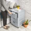 3 Weave Drawer Unit Cement