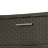 4 Drawer Wide Weave Tower Espresso