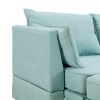 U_Style Modern Large U-Shape Modular Sectional Sofa, Convertible Sofa Bed with Reversible Chaise for Living Room, Storage Seat