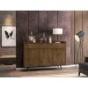 Manhattan Comfort Bradley 53.54 Buffet Stand with 4 Shelves in Rustic Brown