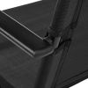 Greyson Steel and Sling Folding Outdoor Patio Armchair - Set of 2, Black
