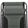 Outdoors Oversized Zero Gravity Chair Bungee Sling Lounger, Gray and Black