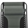 Outdoors Oversized Zero Gravity Chair Bungee Sling Lounger, Gray and Black