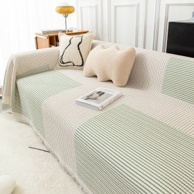 Striped Sofa Towel Anti-cat Scratch Protector Multi-function Blanket (Option: Dream of Summer Night-180x180cm)