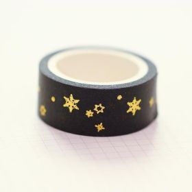 Simple Printing Gold Foil Silver Foil And Paper Adhesive Tape (Option: Gold XINGX C)