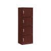 4-Shelf, 4-Door Bookcase