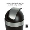 16 gal Venti Plastic Swing Top Lid Kitchen Trash Can