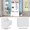 Hall Tree with Storage Shoe Bench for Entryway and Hallway, 4-in-1 Design Coat Racks with 4 Hooks for Living Room