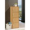 4-Shelf, 4-Door Bookcase