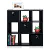 Simplistic 9-Cube Organizer with Bins