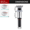 Sink Drain Stopper Bathroom 1.75 In;  Pop-Up Drain Stainless Steel With Overflow Anti-Clogging