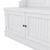 Hall Tree with Storage Shoe Bench for Entryway and Hallway, 4-in-1 Design Coat Racks with 4 Hooks for Living Room