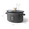 6 Qt Programmable Slow Cooker, Oyster Grey by Drew Barrymore