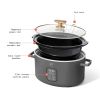 6 Qt Programmable Slow Cooker, Oyster Grey by Drew Barrymore