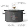 6 Qt Programmable Slow Cooker, Oyster Grey by Drew Barrymore