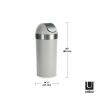 16 gal Venti Plastic Swing Top Lid Kitchen Trash Can