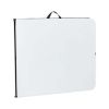 6 Foot Bi-Fold Plastic Folding Table, Black