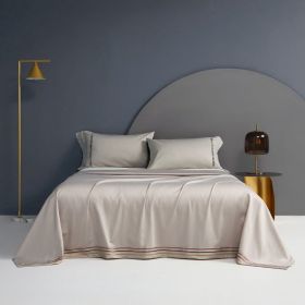 Cotton Single Bed Sheet Pillowcase Three Piece Set (Option: Color7-160x230)