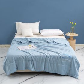 Class A Maternal And Child Grade Ice Cream Cold Feeling Ice Silk Summer Quilt (Option: Sky Blue-200x230)