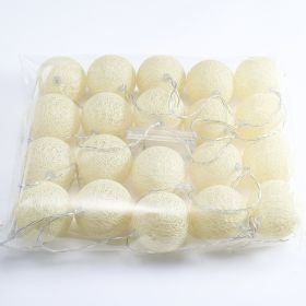 Led Ornamental Festoon Lamp Cotton Ball String Lights (Option: Warm Color Time-150cm 10 Lights USB)