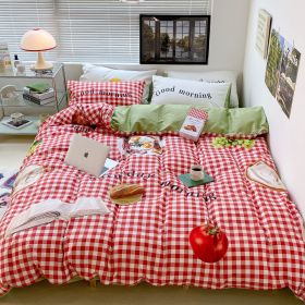 Household Fashion Simple Pure Cotton 3D Printing Bedding (Option: Picnic Food-1.2M)