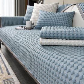 Cool Bean Sofa Cushion Seat Cushion For Summer Non-slip Sofa Cover (Option: Blue-70 × 90)